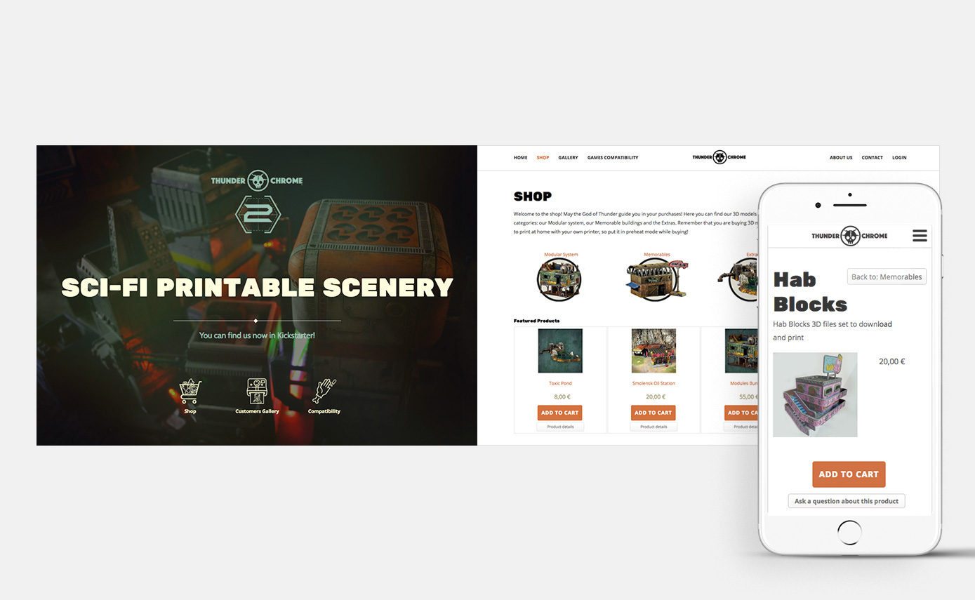 Thunder chrome 3d printable scenery